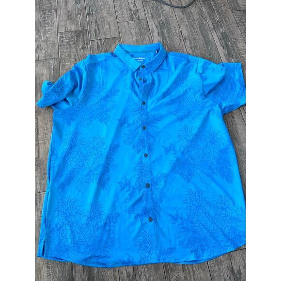Tommy Bahama Men's Blue Islandzone Short Sleeves Button Down Shirt Size 3XLT - Picture 8 of 8